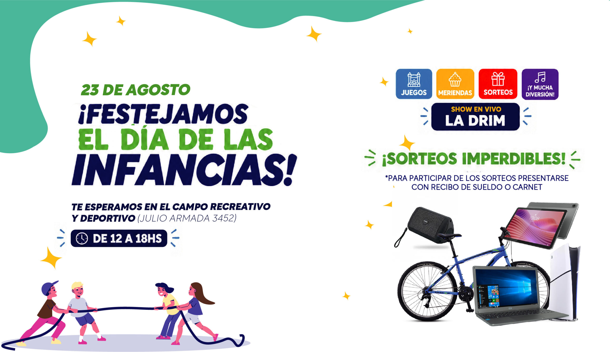¡Acércate a celebrar con nosotros en el Día de las Infancias!